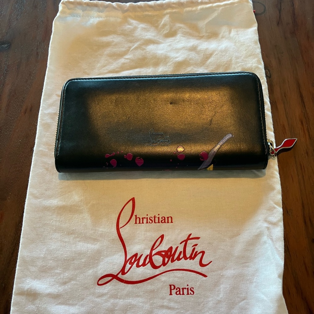 Christian Louboutin Multicolor Love Zip Wallet - Picture 13 of 15